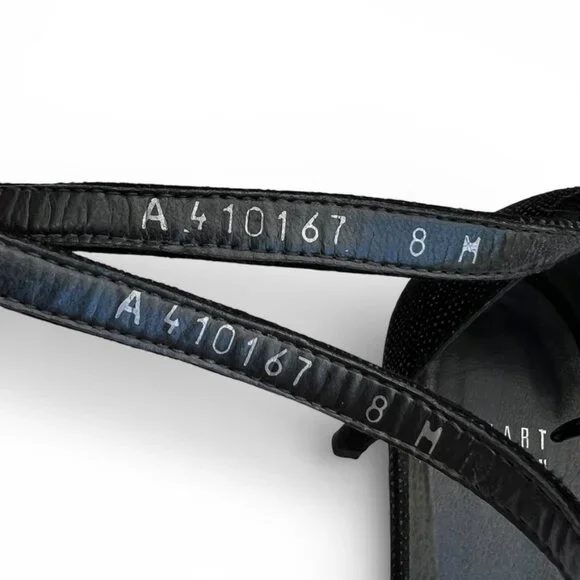 STUART WEITZMAN Goosebump Ankle Black 75 Nudist Dress Sandals Heels | Sz 8 - Picture 4 of 14